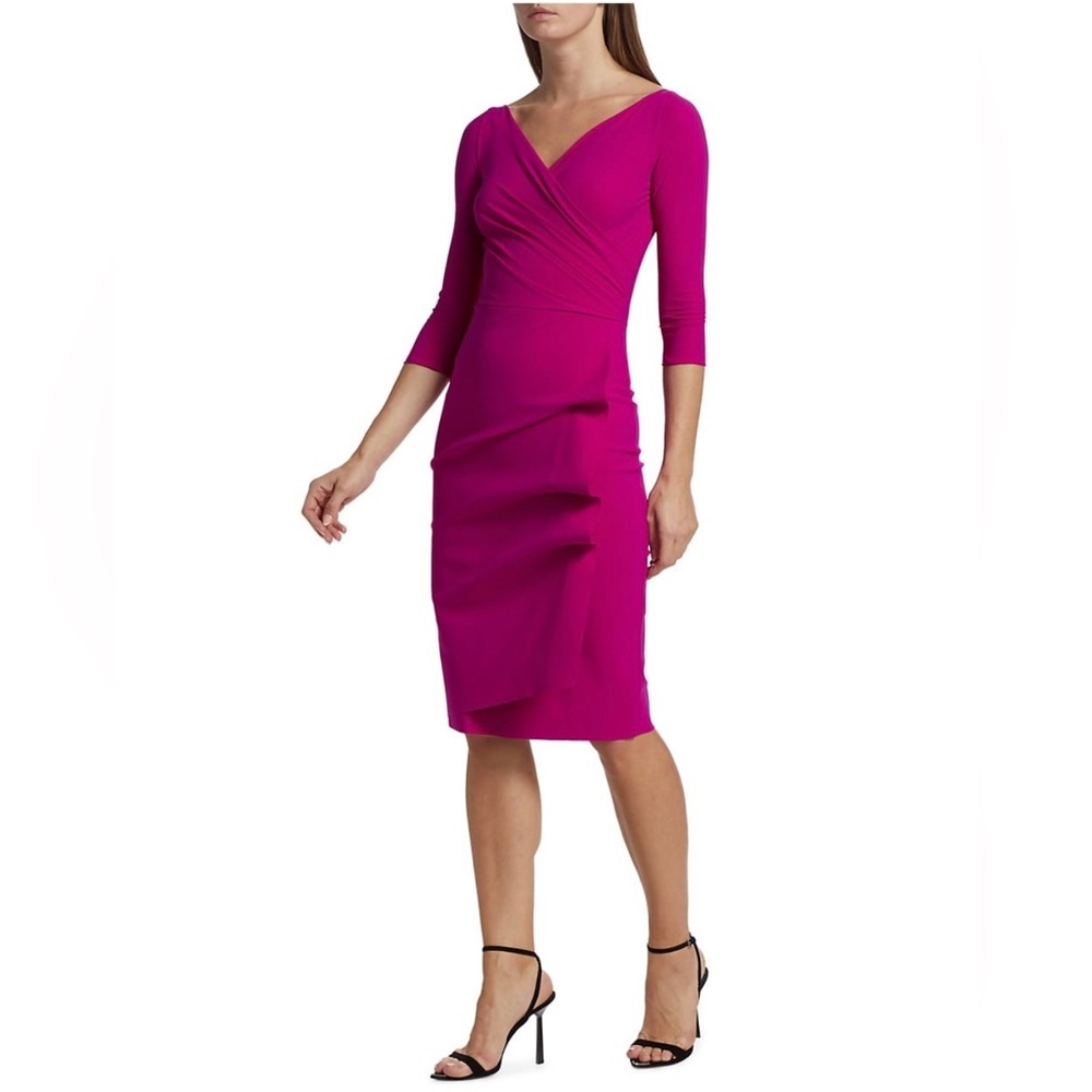 Chiara Boni La Petite Robe Ruffle Cocktail Dress